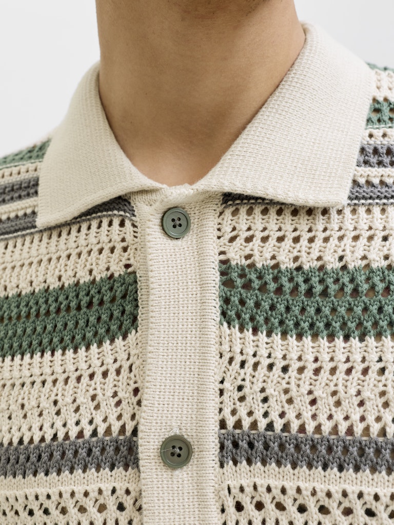JPRBLUHAMILTON BUTTON THROUGH POLO SS