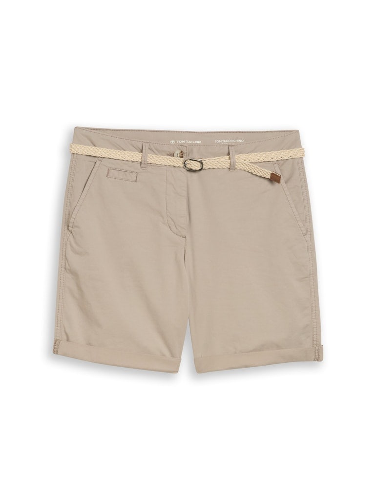 Chino Bermuda Shorts mit Gürtel