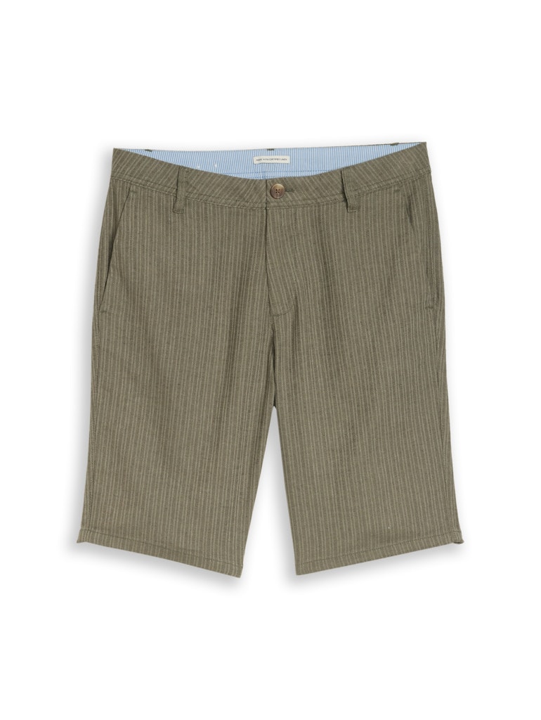 TTREGULAR Chino Shorts mit Leinenanteil
