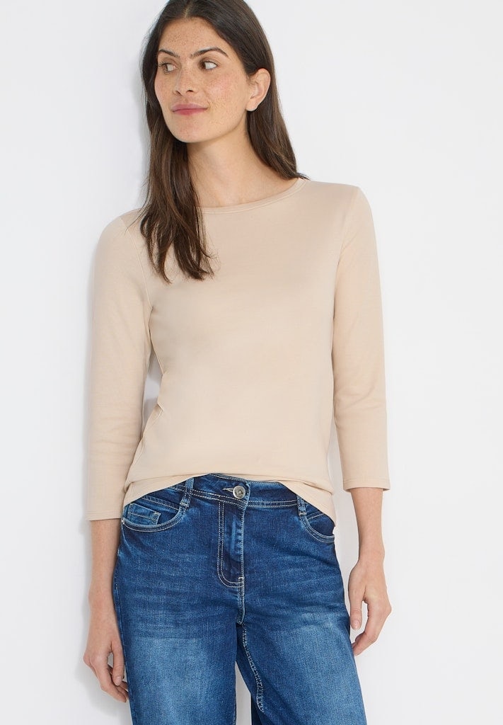 Basic Shirt in Unifarbe
