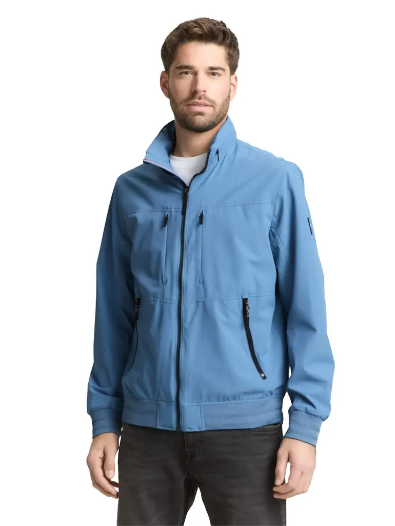 Blouson Jacke mit verstaubarer Kapuze