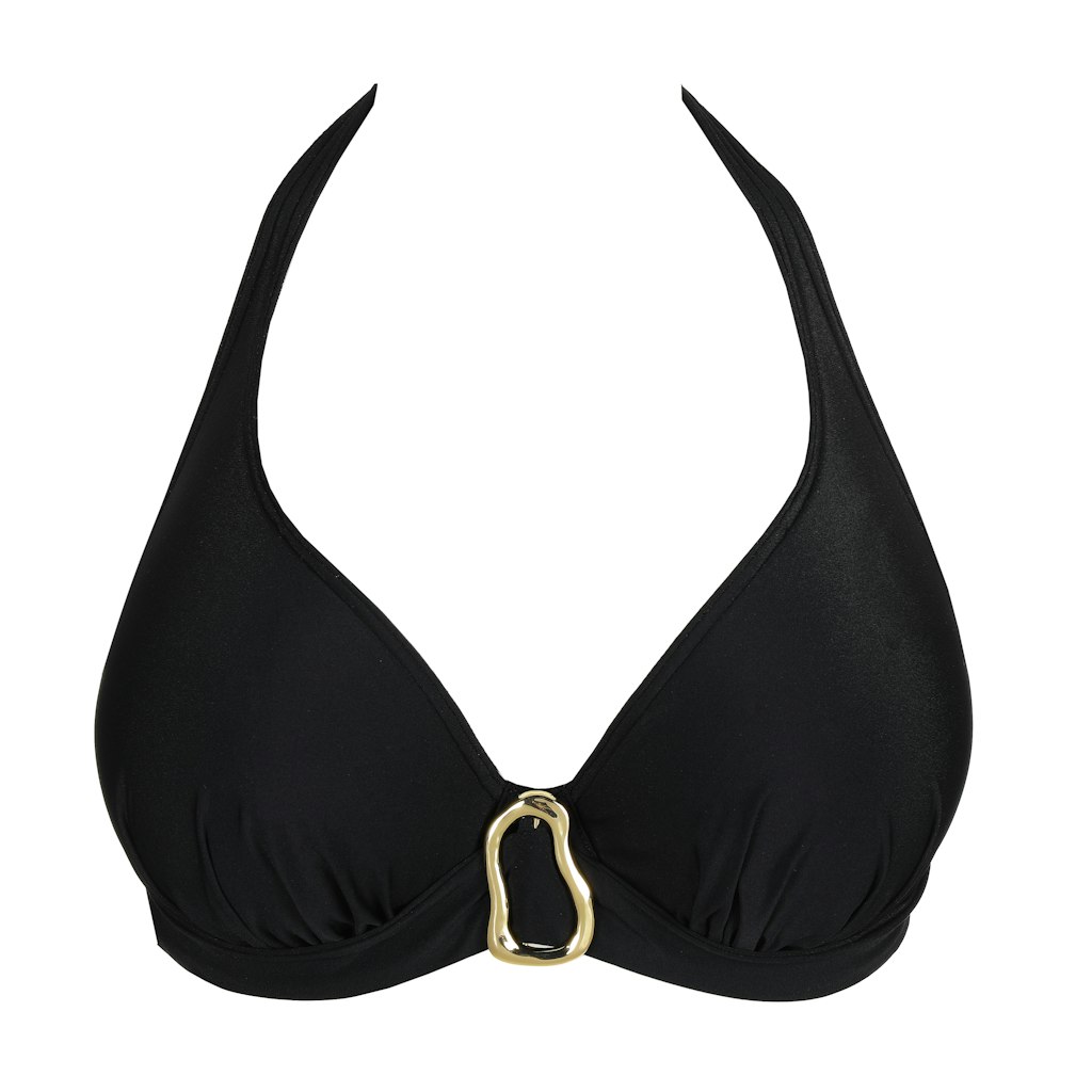 UVITA schwarz Unterlegtes Bikini-Top tief.