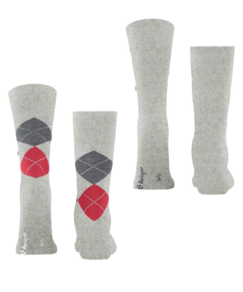 Burlington Everyday Argyle Mix 2-Pack Herren