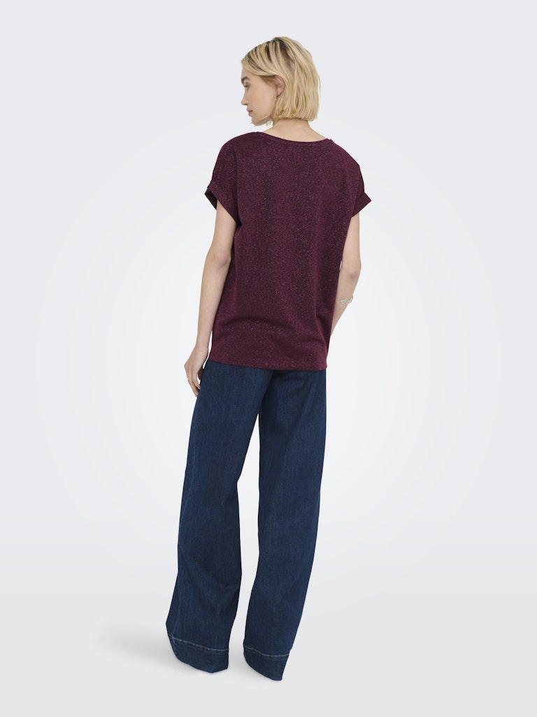 ONLMOSTER GLITTER S/S TOP NOOS JRS