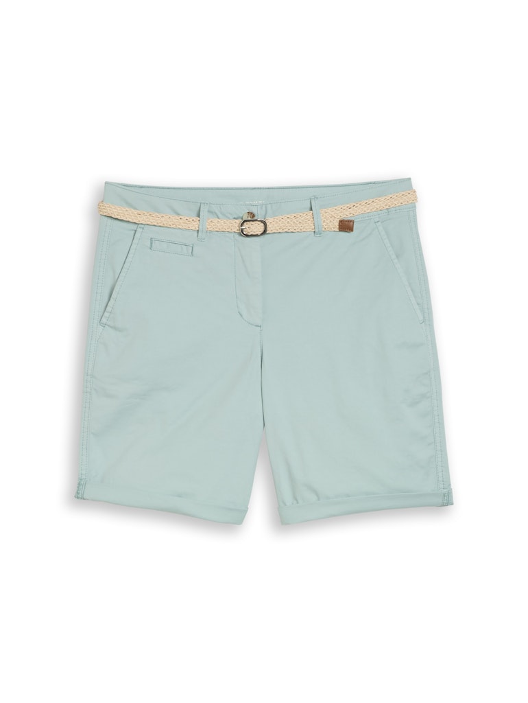 Chino Bermuda Shorts mit Gürtel