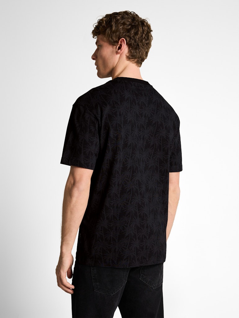 Relaxed Fit T-Shirt mit Palmenprint