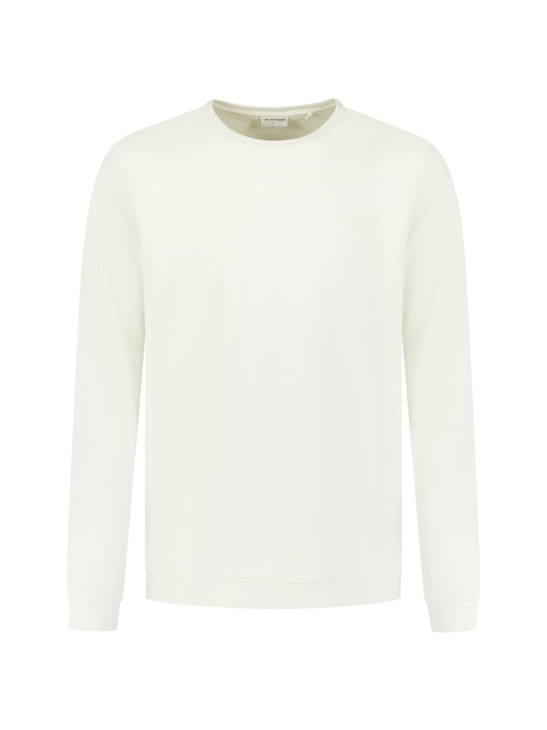 T-Shirt Long Sleeve Crewneck Solid Heavy Interlock