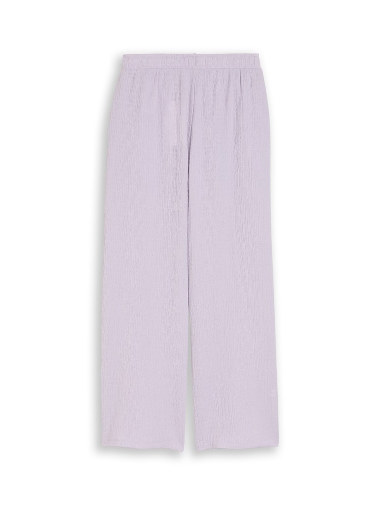 Wide Leg Hose mit Struktur