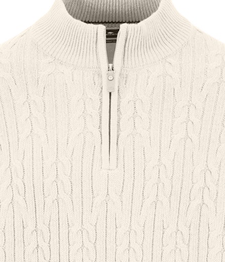 Zip Troyer, Soft Knit Cable*RWS