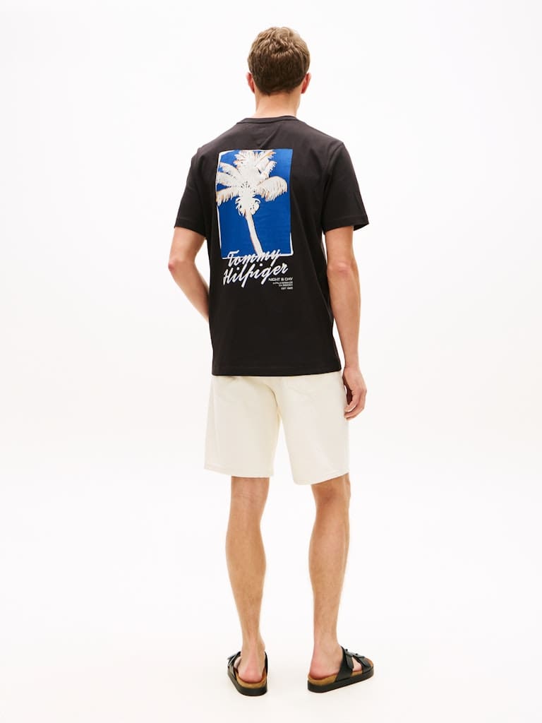 Back Photo Print Jersey T-Shirt