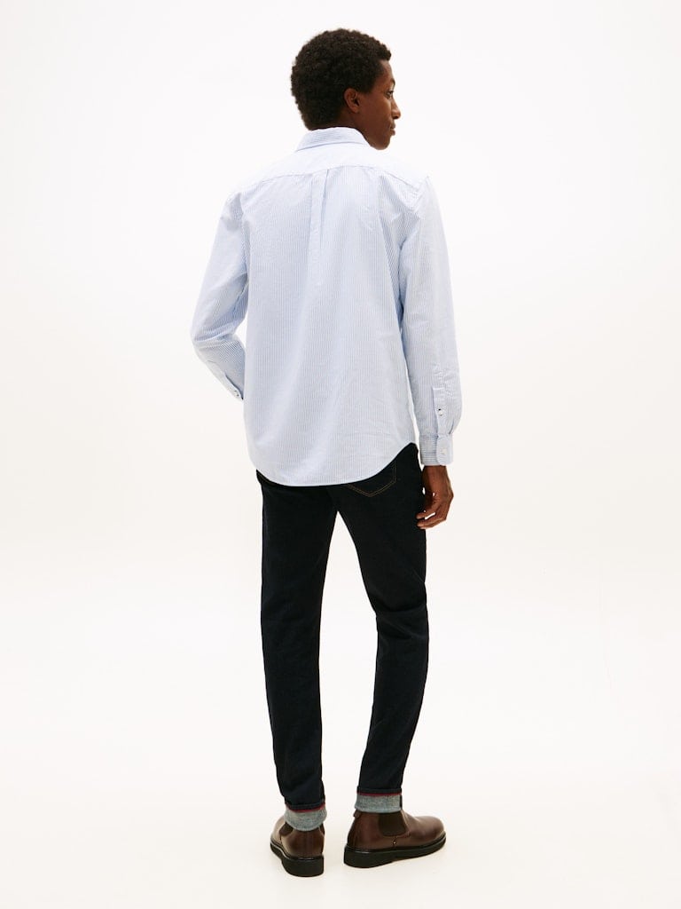 Regular Fit Stripe Button-Down Oxford Shirt