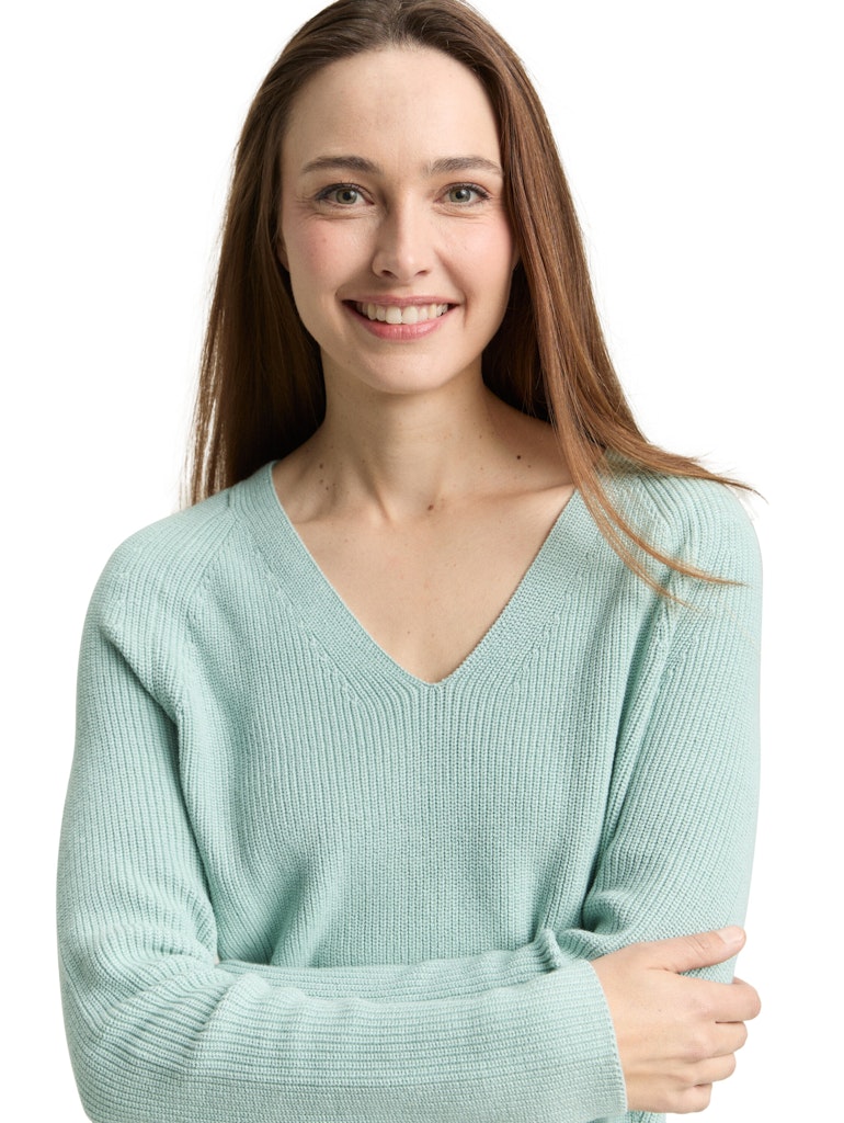 Strickpullover mit V-Ausschnitt