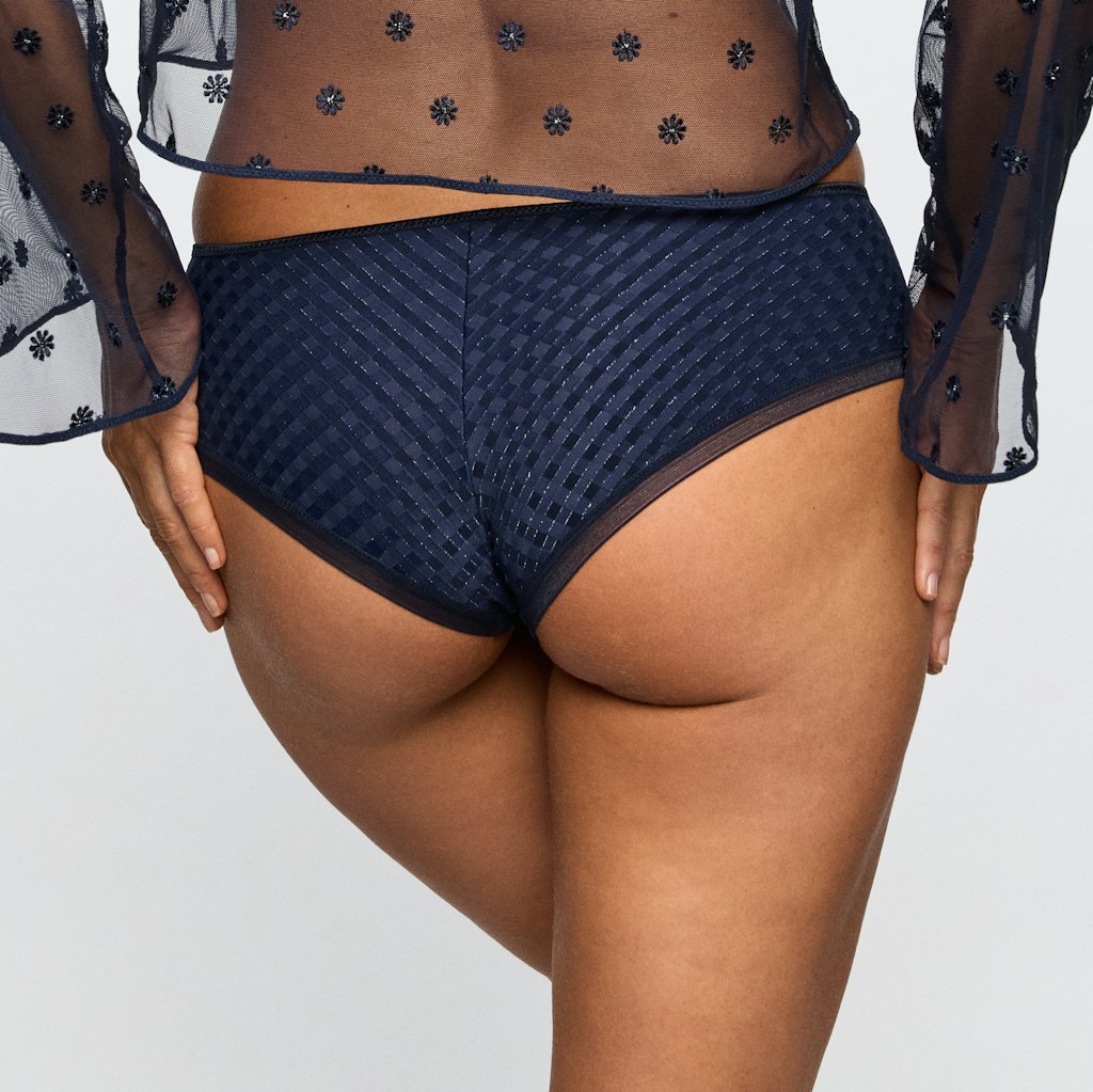 AVERO velvet blue Hotpants