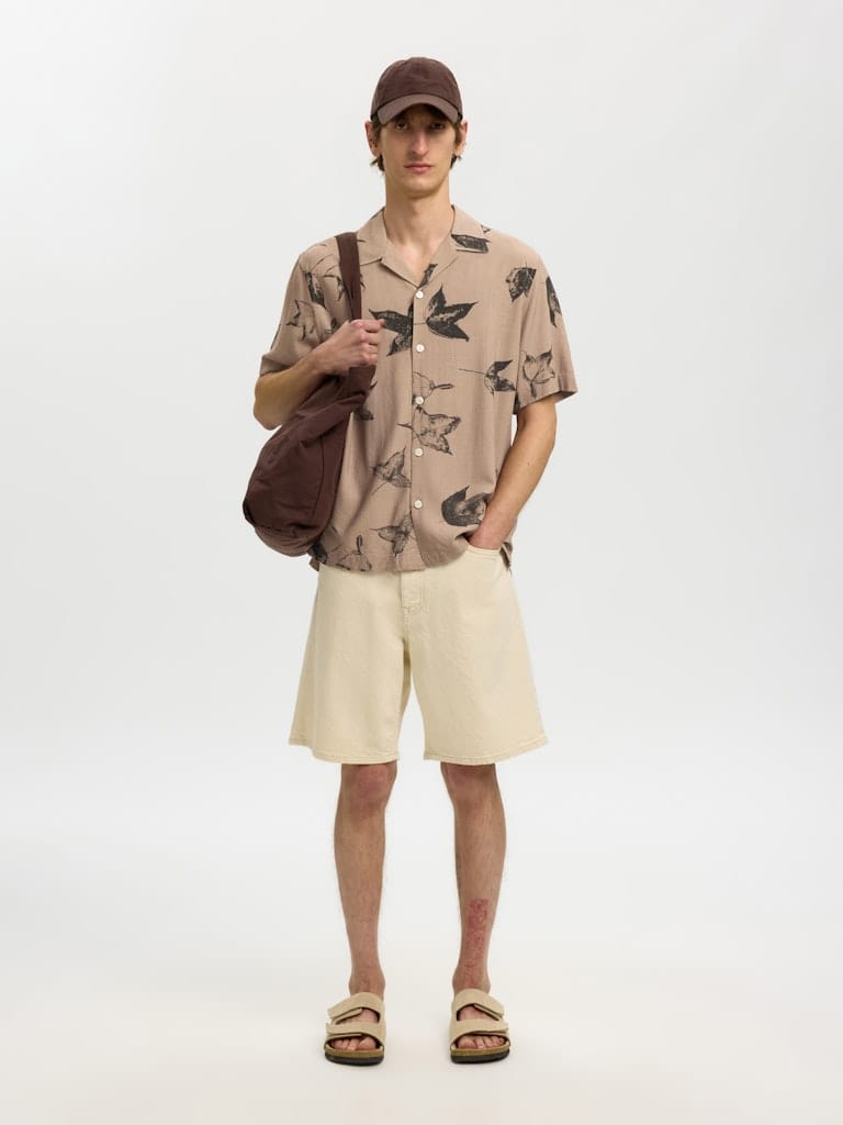 SLHREGTERRY AOP SS SHIRT
