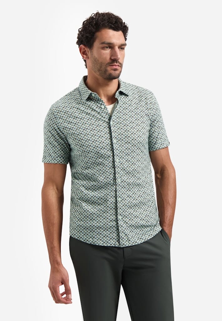 Shirt Short Sleeve Jersey Allover Printed