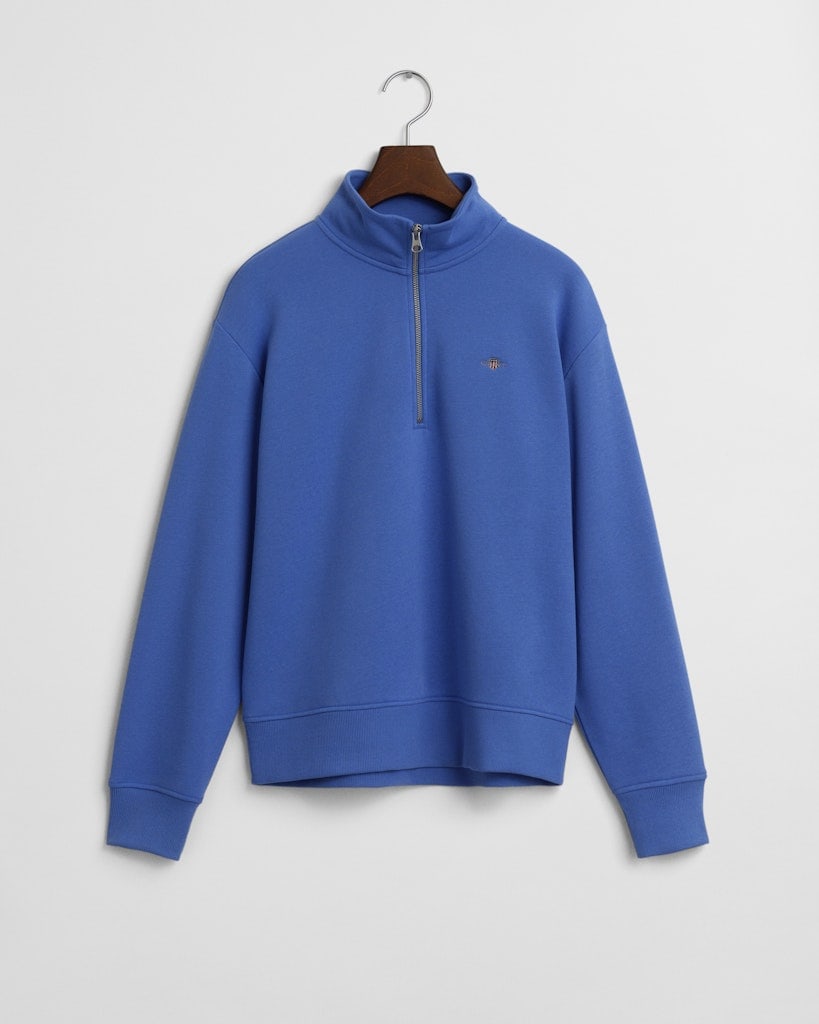 Shield Sweatshirt mit Reißverschlusskragen