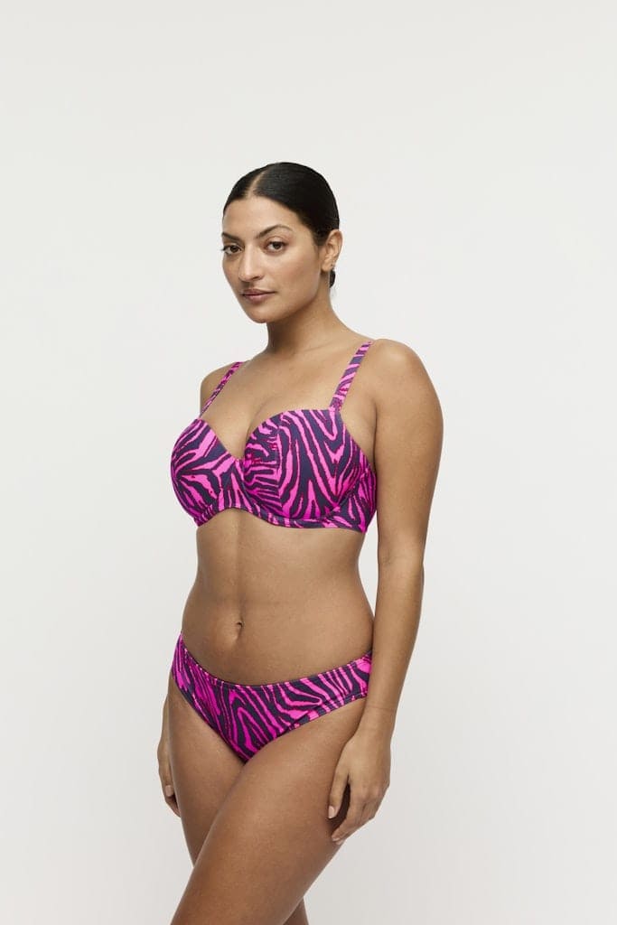 MALABO hot pink zebra Unterlegter Bikini Balconette