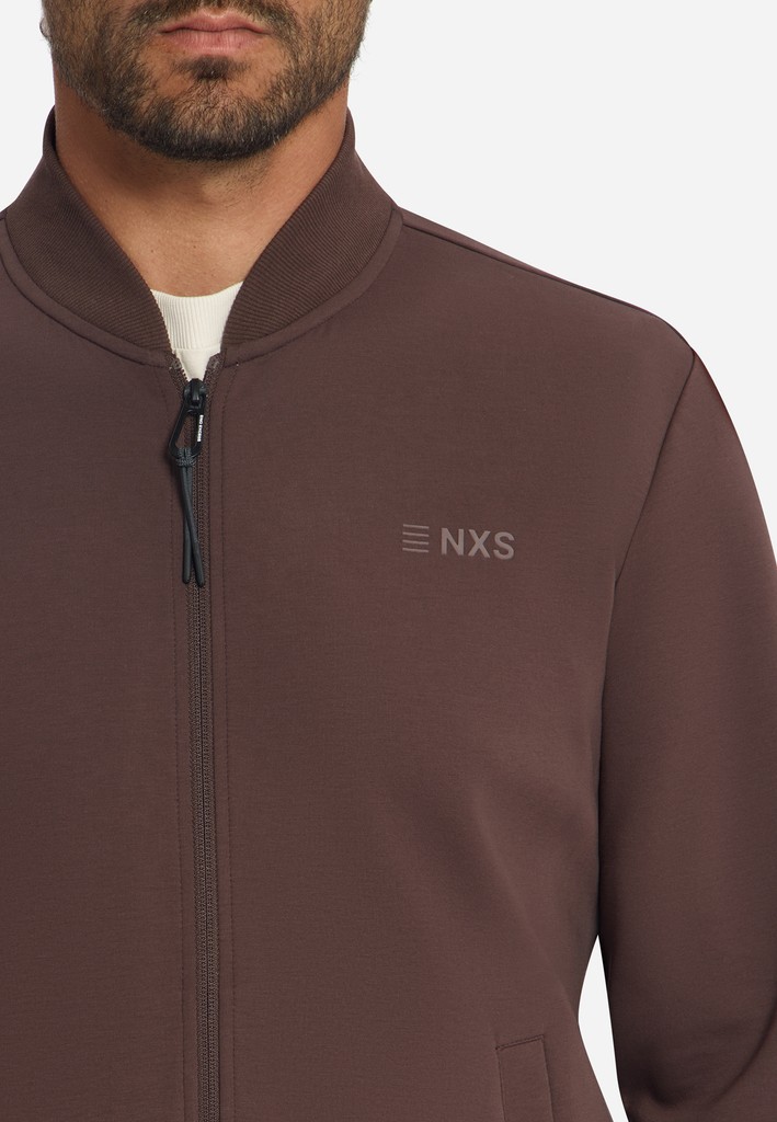 Sweater Full Zip Bomber Collar