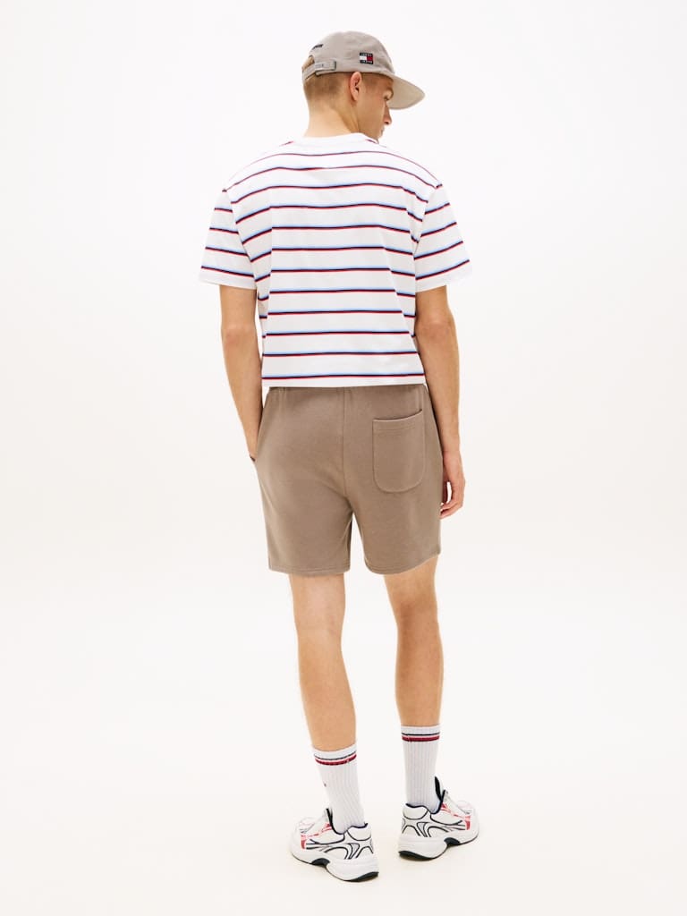 Tommy Flag Embroidery Sweat Shorts