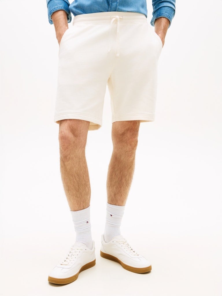 Flag Embroidery Terry Sweat Shorts