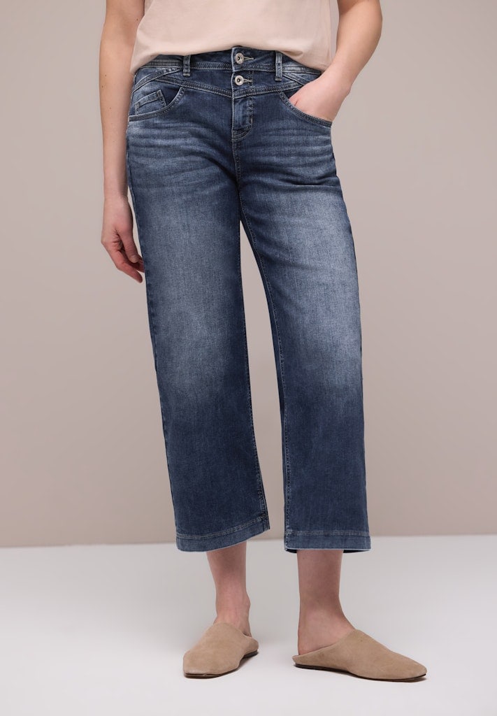 High Waist Wide Leg Jeans im Loose Fit