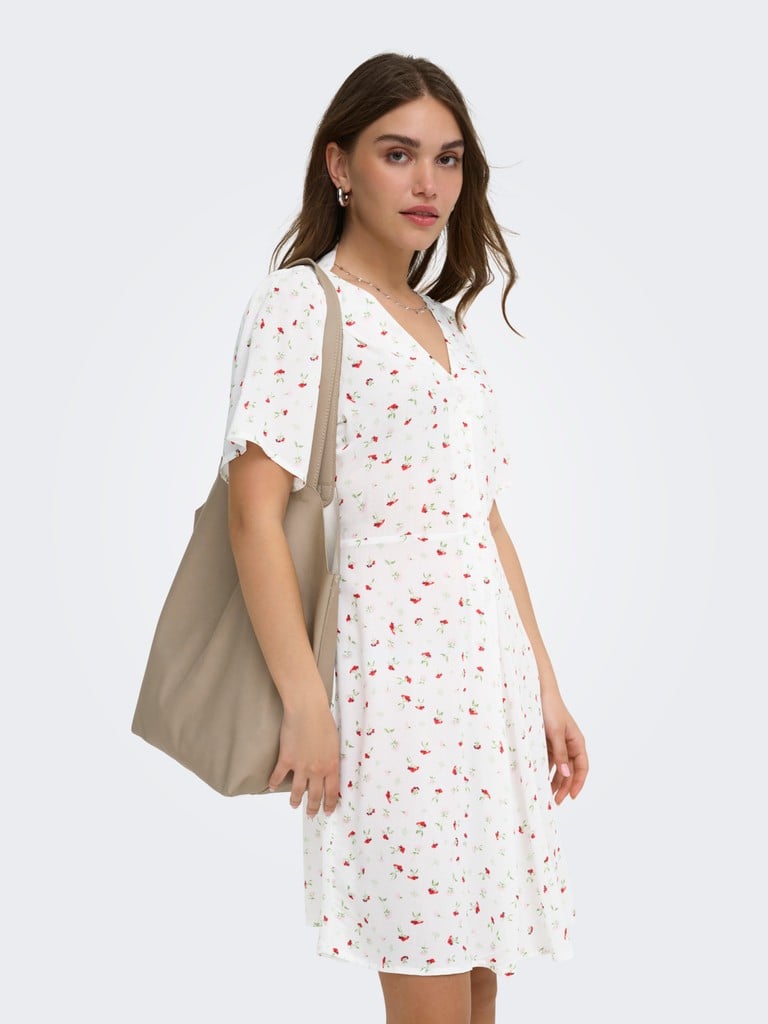 ONLEVIDA S/S SHORT DRESS WVN NOOS