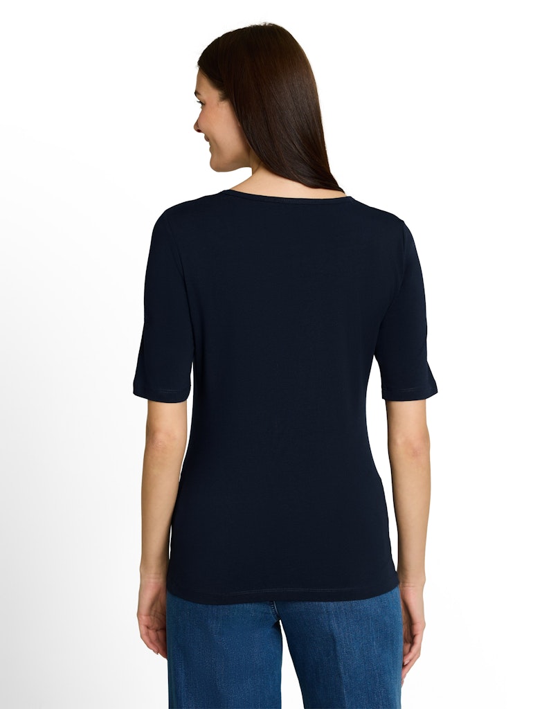 Basic T-Shirt mit Rundhalsausschnitt