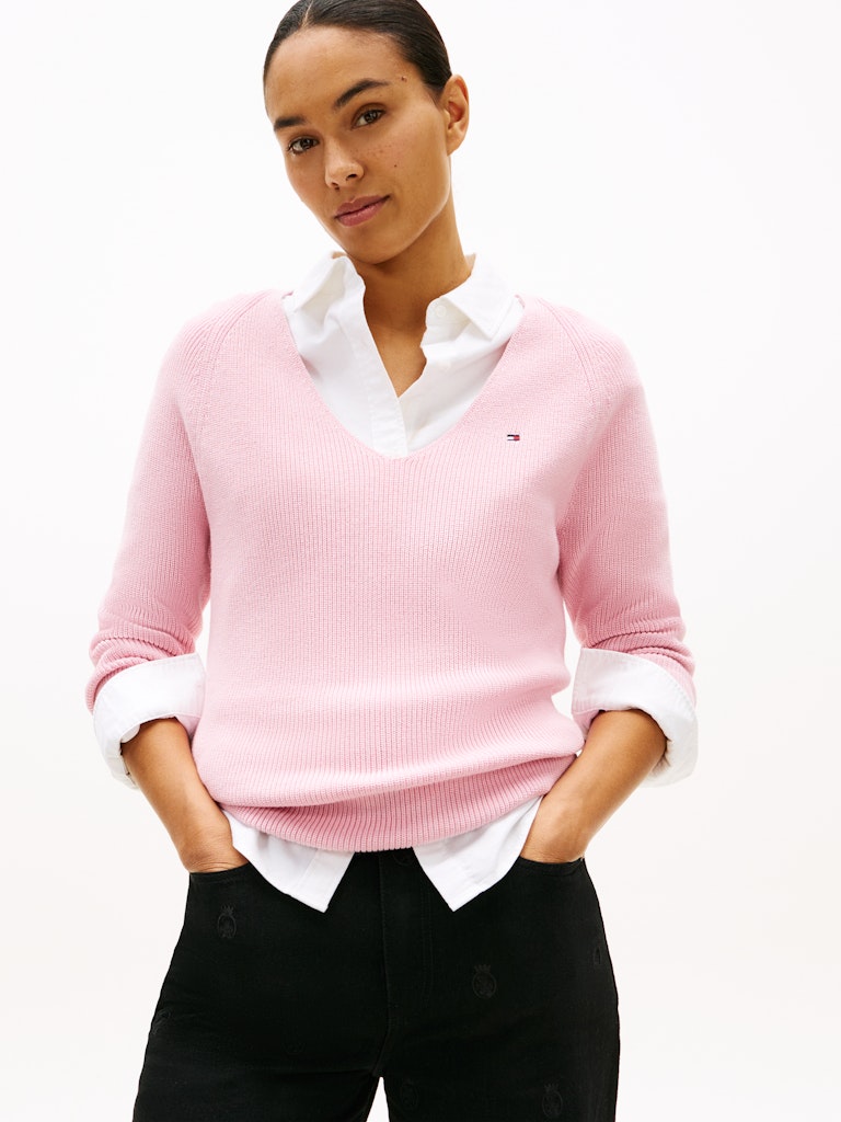 CO CARDI FINE GG LS V-NK SWT