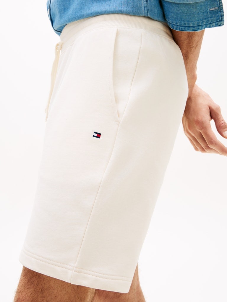 Flag Embroidery Terry Sweat Shorts