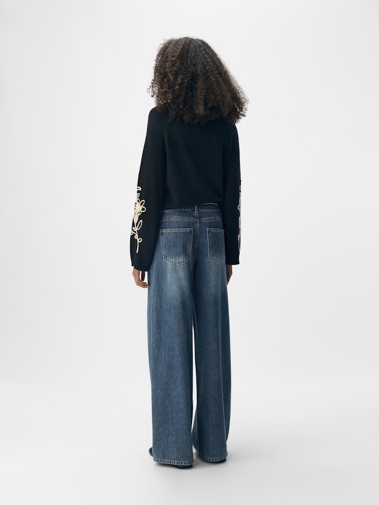 OBJROSIE MW WIDE JEANS NOOS