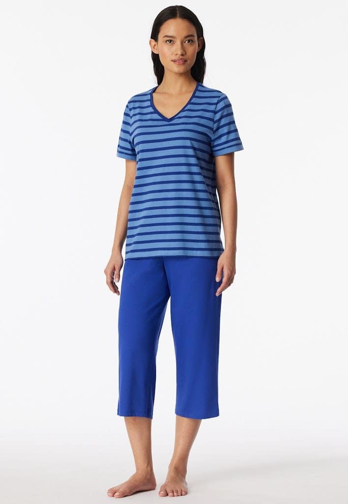 Schlafanzug 3/4, kurzarm