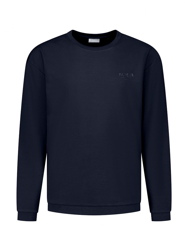 T-Shirt Long Sleeve Crewneck Solid Heavy Interlock