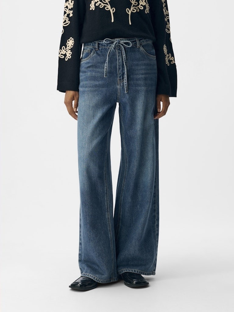 OBJROSIE MW WIDE JEANS NOOS