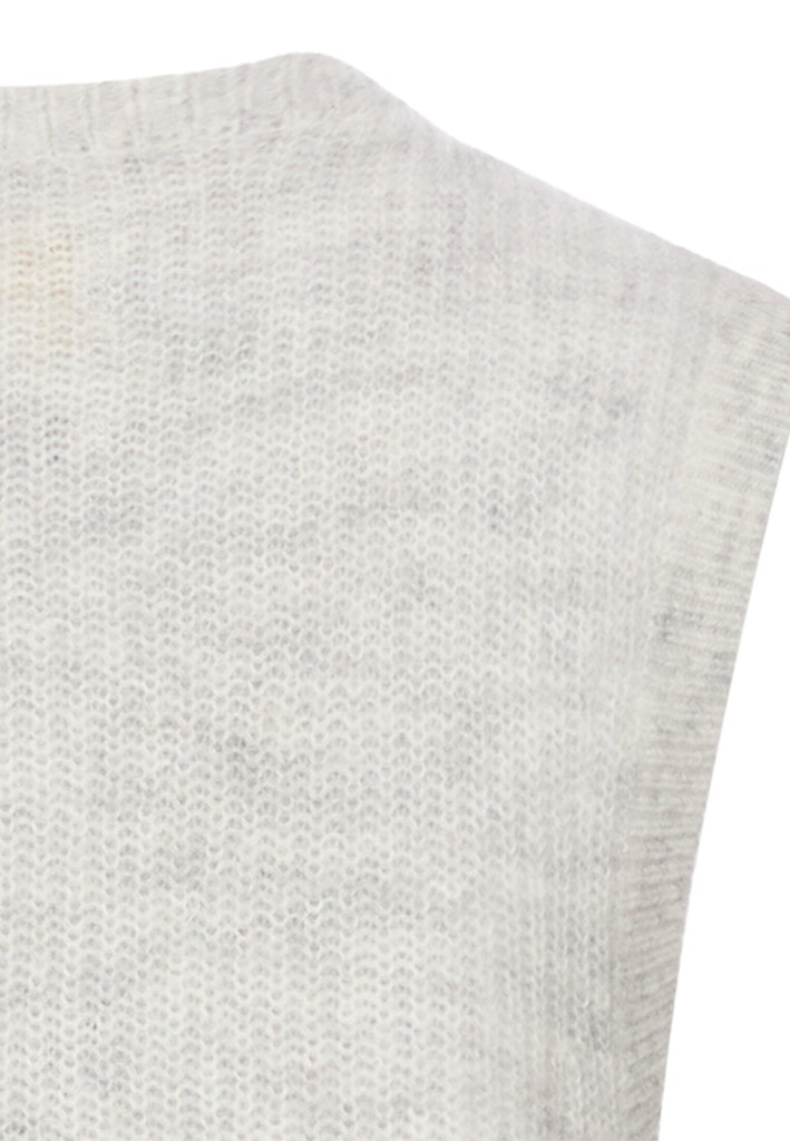 Strickweste mit Knopfleiste