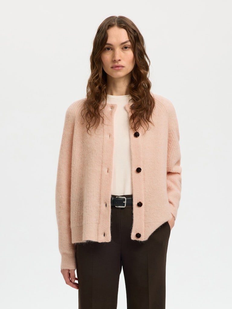 SLWLULU LS KNIT SHORT CARDIGAN NOOS