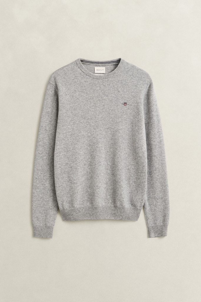 Rundhalspullover aus Lambswool