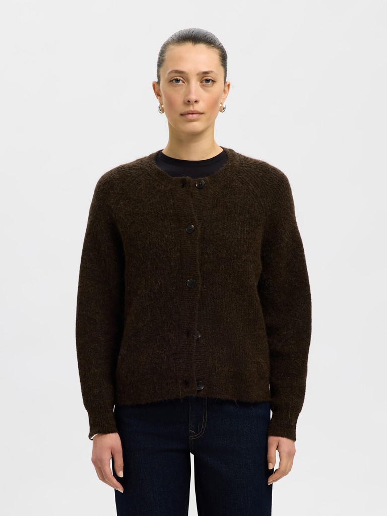 SLWLULU LS KNIT SHORT CARDIGAN NOOS