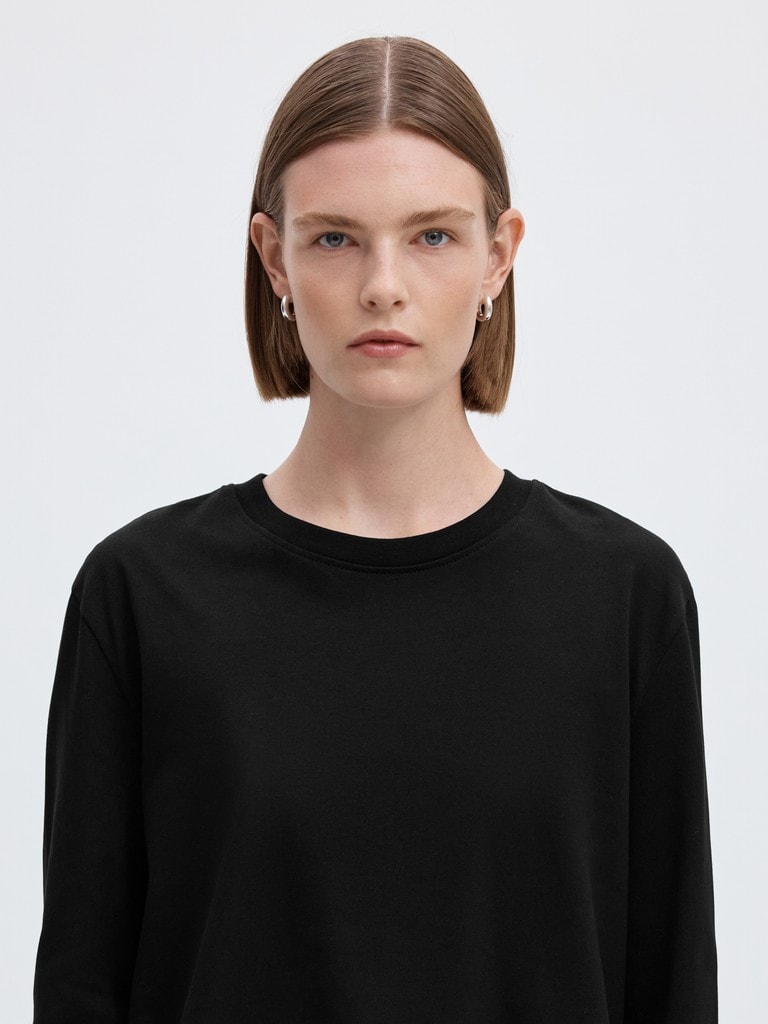 SLWESSENTIAL LS BOXY TEE NOOS