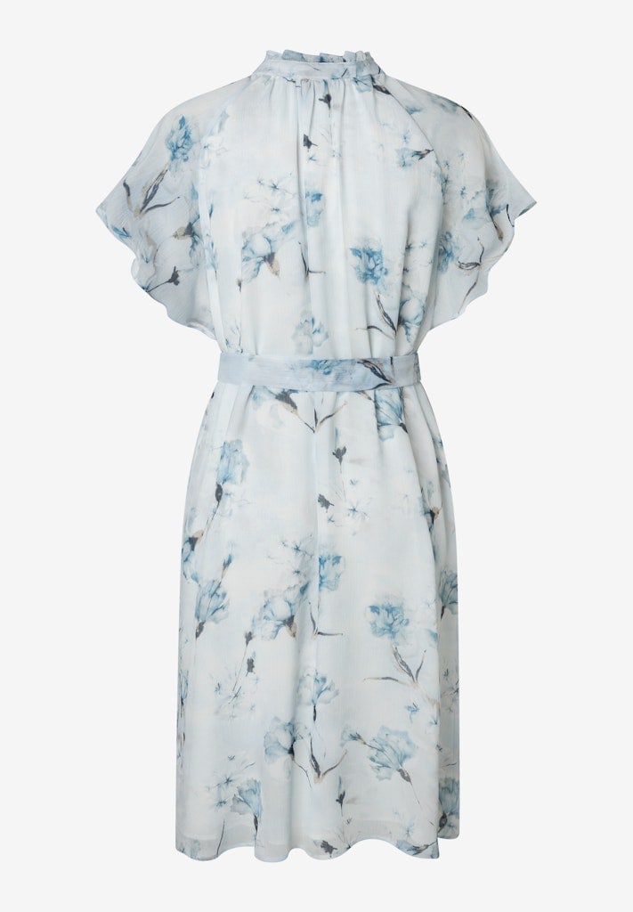 Printed Crinkle Chiffon Dress