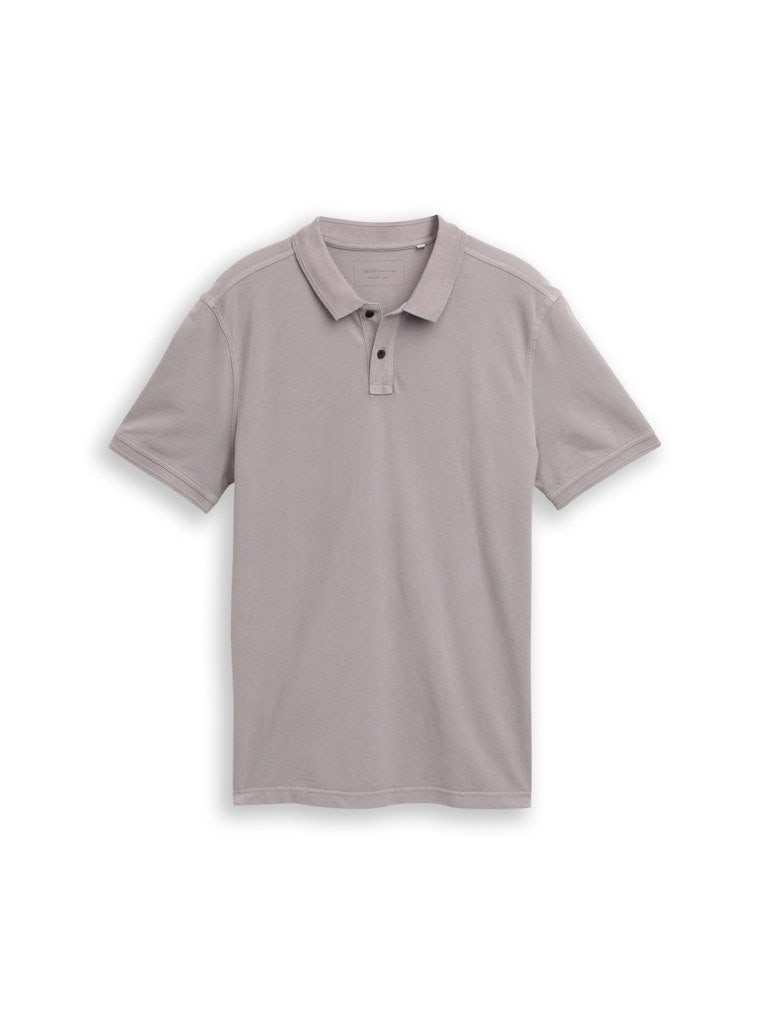 Piqué Poloshirt im Washed Look