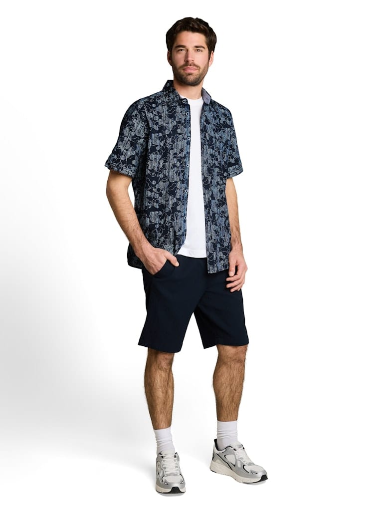 Regular Fit Kurzarmhemd mit Muster
