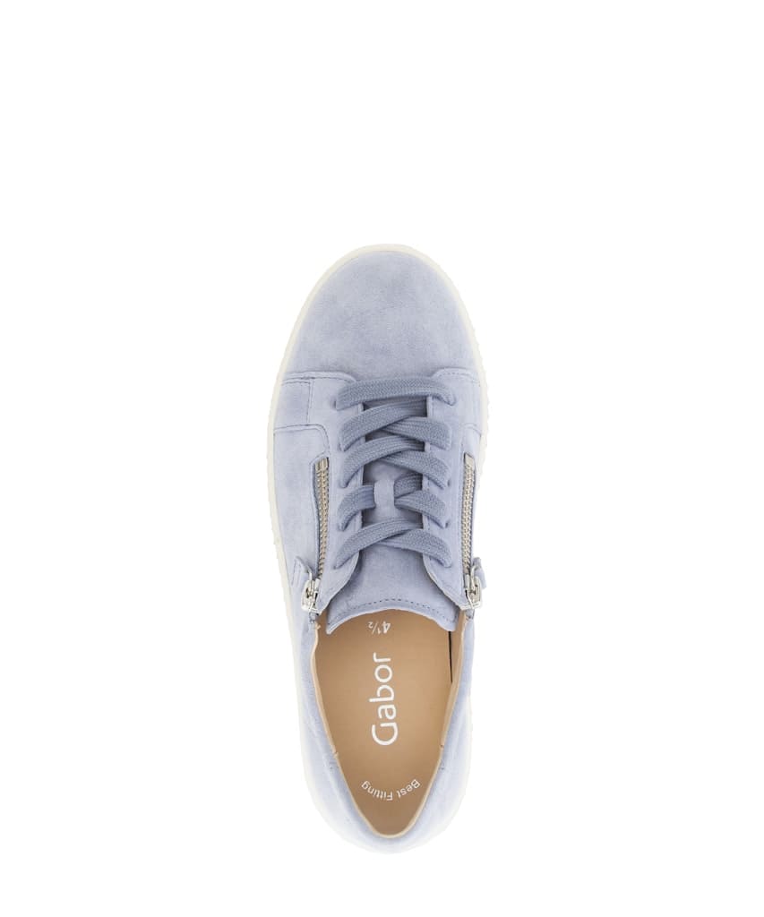Sneaker low Rauleder blau
