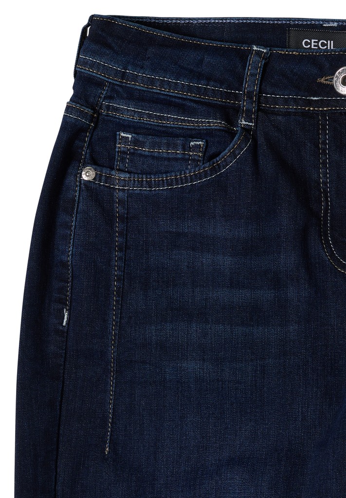 High Waist Barrel Leg Jeans im Loose Fit