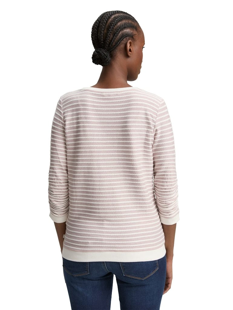 Sweatshirt mit Streifenmuster