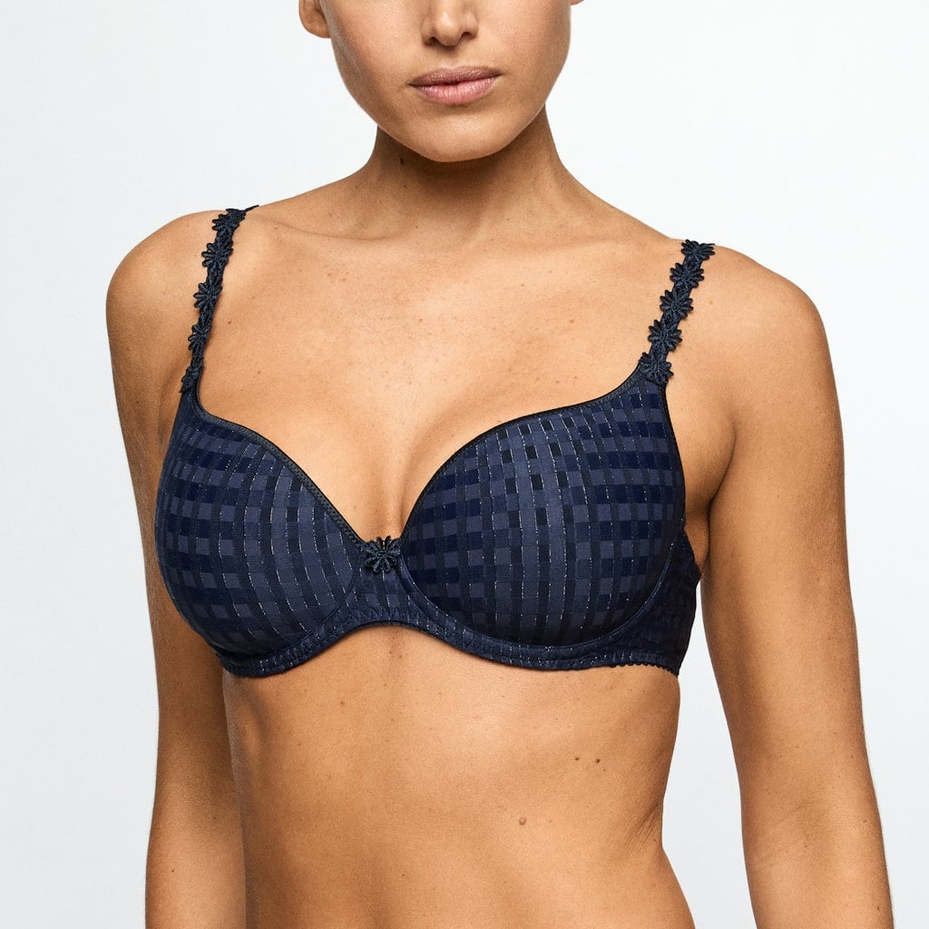 AVERO velvet blue Unterlegter BH Herzform