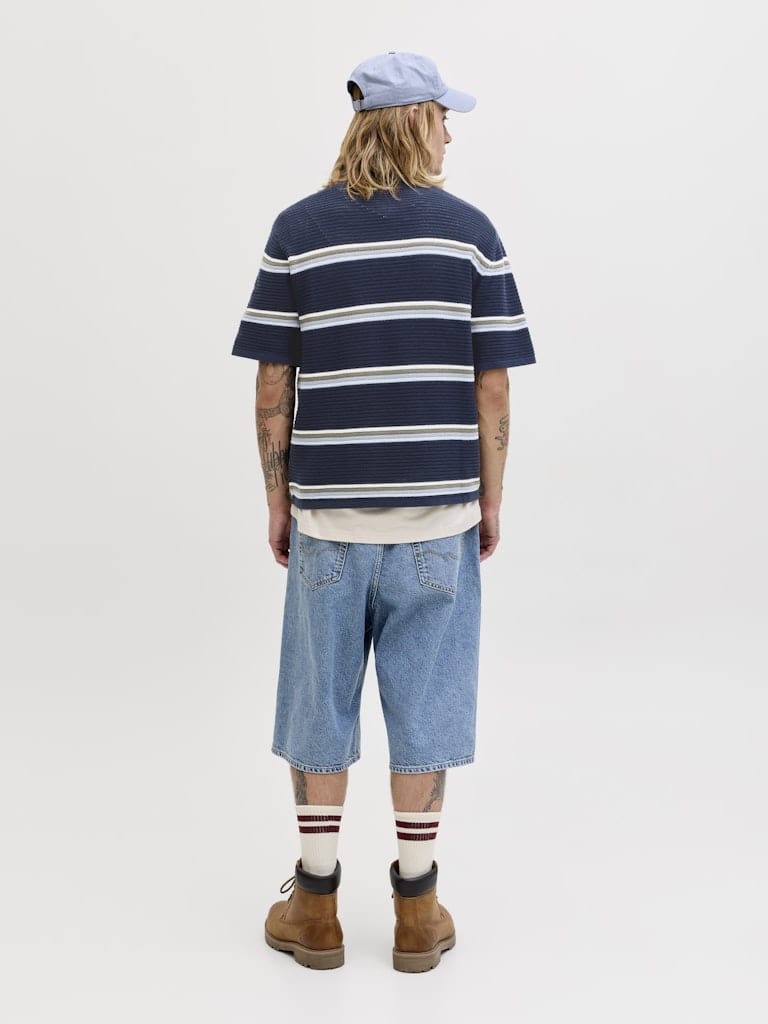 JORMAINE KNIT STRIPE POLO SN