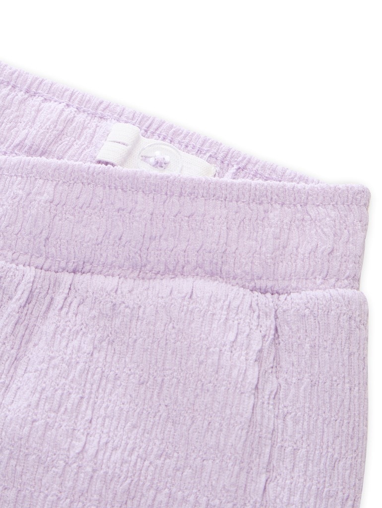 Wide Leg Hose mit Struktur