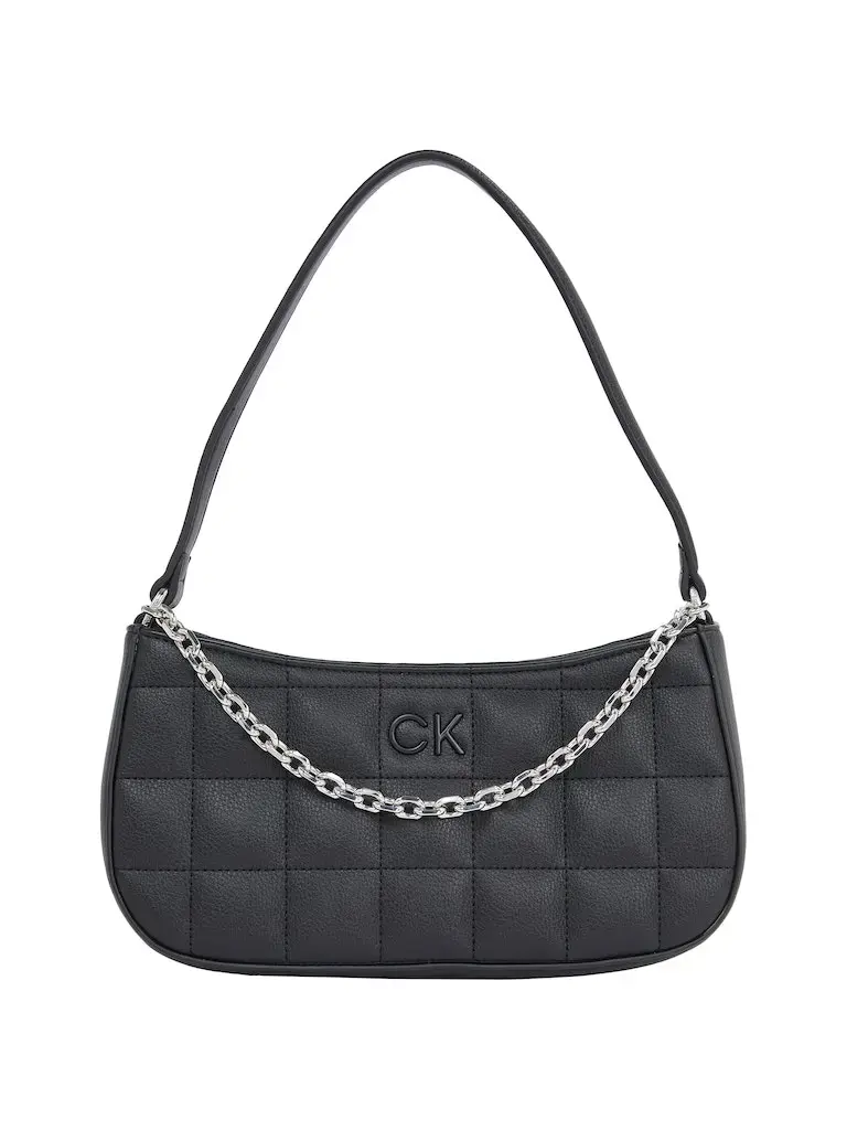 SQUARE QUILT CHAIN ELONGATED BAG