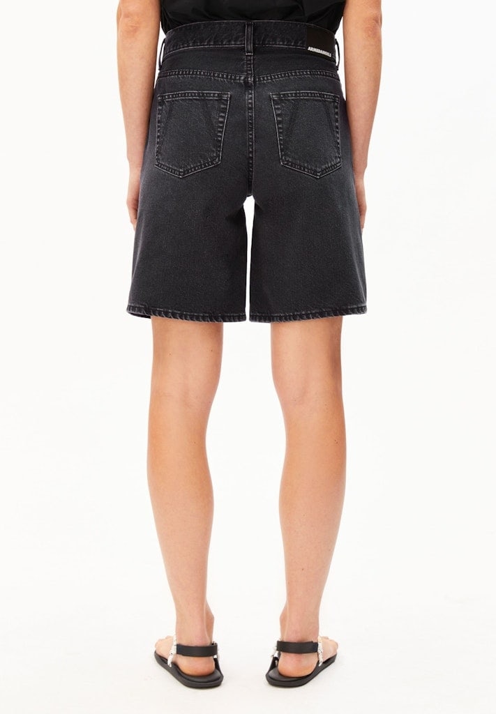 THAALINA MID WAIST DENIM SHORT