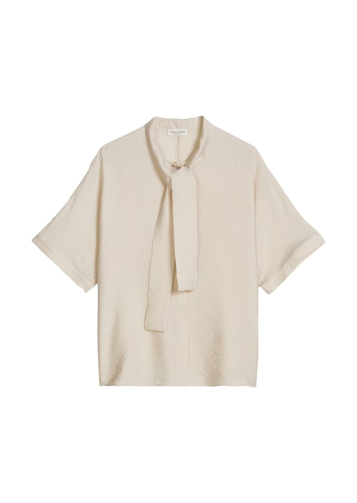 Crinkle-Schluppenbluse regular